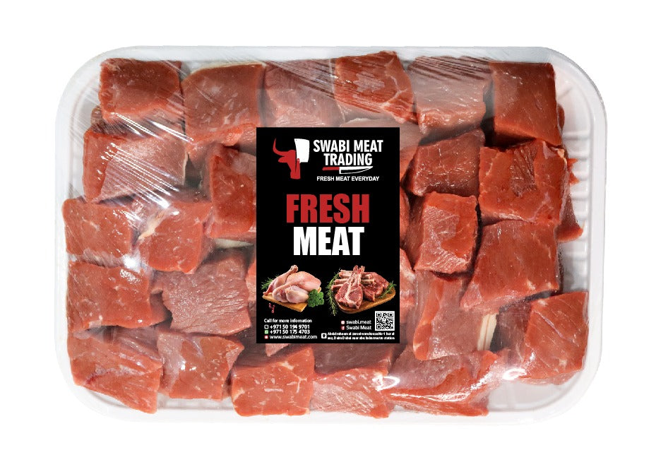 Fresh Beef Boneless Cubes (Pakistan) Premium Quality